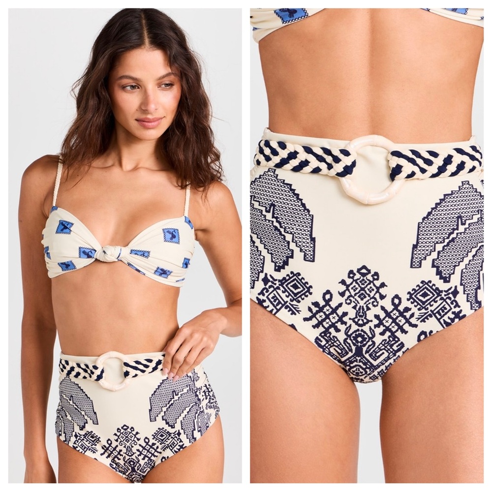 Johanna Ortiz Andean Cobalt Cumbi Bikini Bottoms